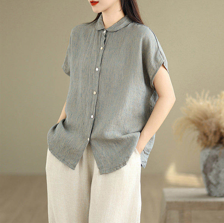 Stylecast X Revolte Women Relaxed Fit Solid Spread Collar Casual Shirt