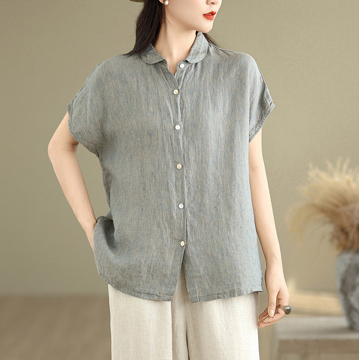 Stylecast X Revolte Women Relaxed Fit Solid Spread Collar Casual Shirt