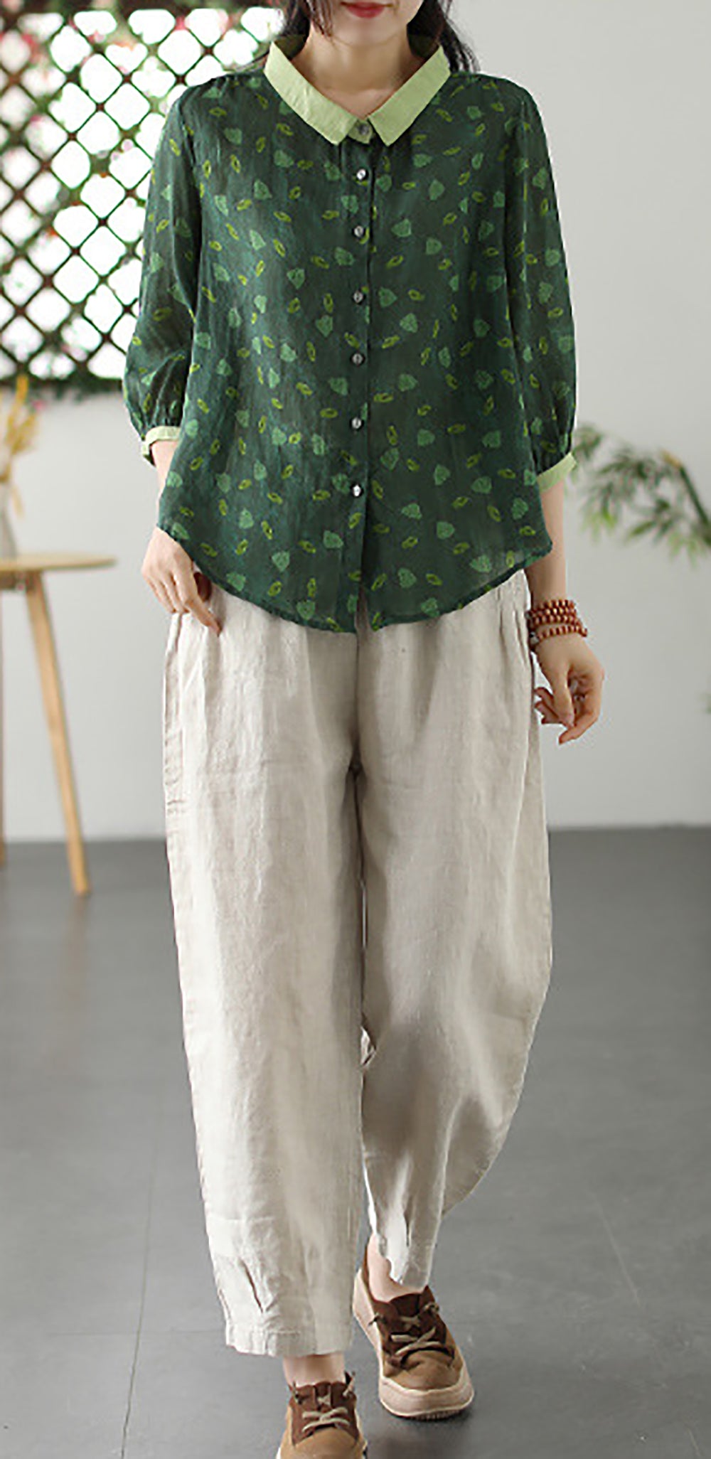 Women Relaxed Fit Abstract Printed Casual Shirt