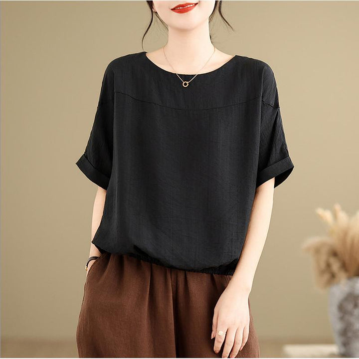 Cotton Peplum Top