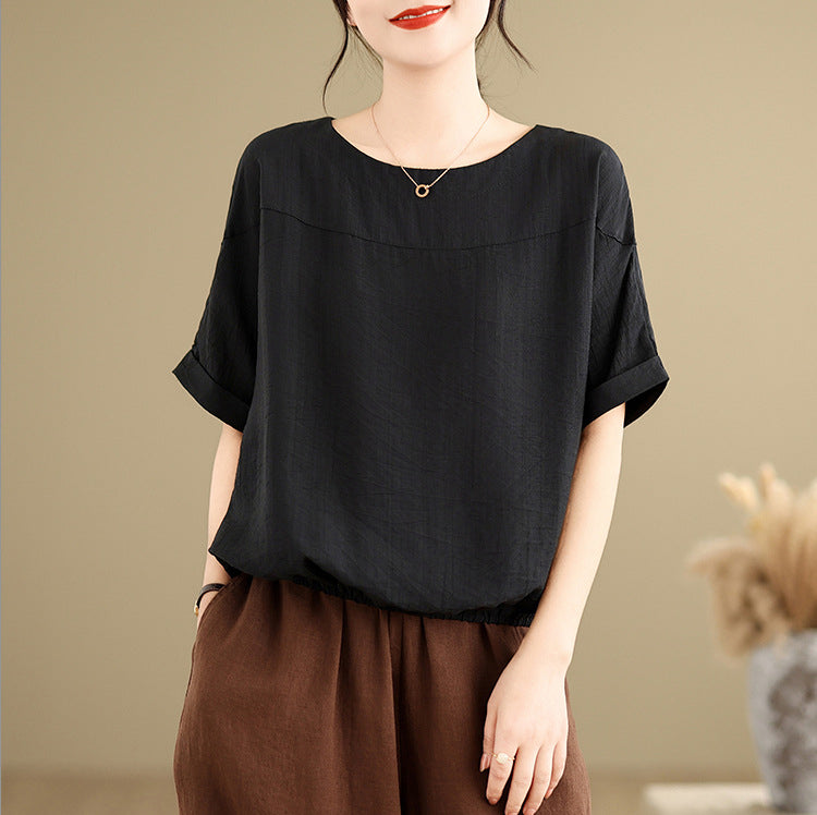 Cotton Peplum Top
