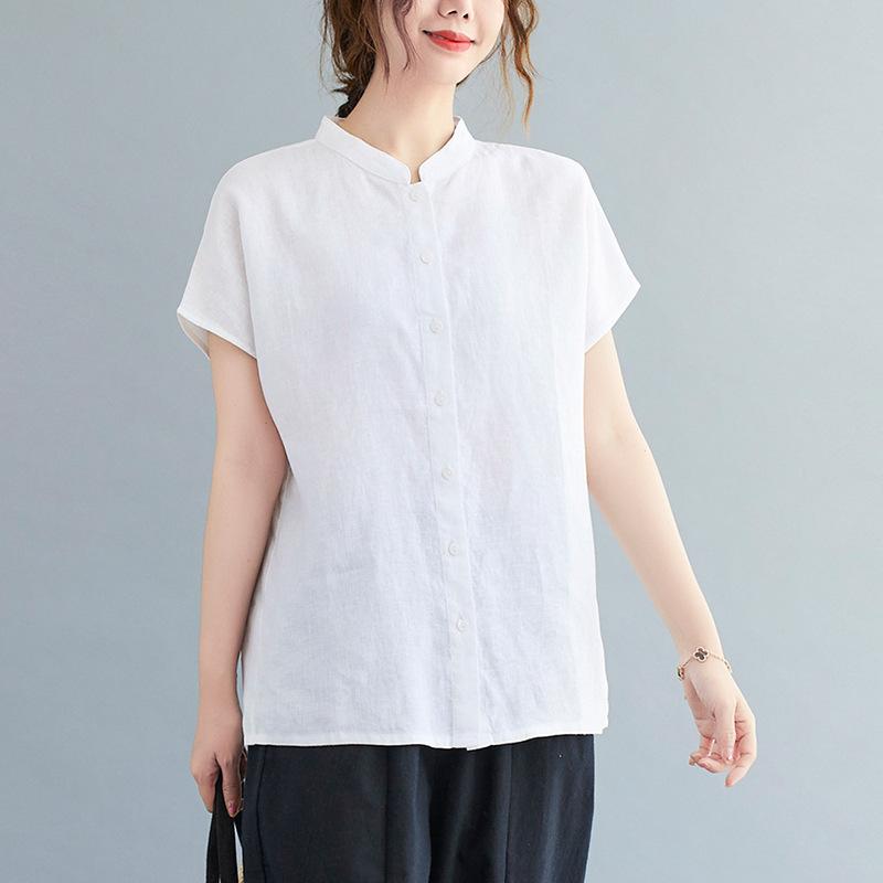 Women Cotton Shirt Style Top