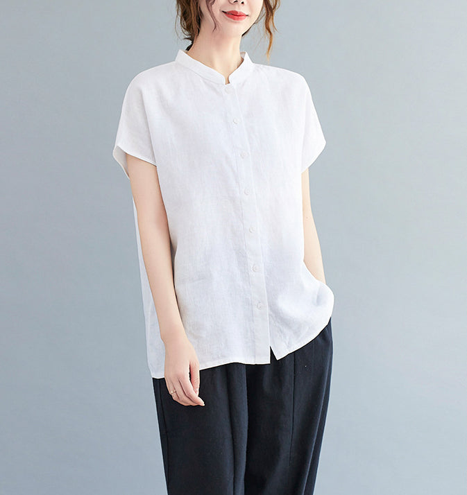 Women Cotton Shirt Style Top