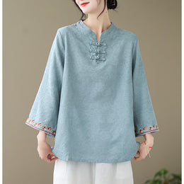 Women High Neck Cotton Top