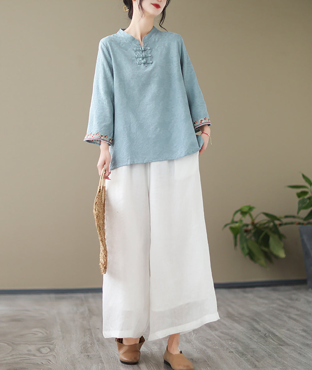 Women High Neck Cotton Top