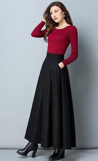 Black Maxi Skirt