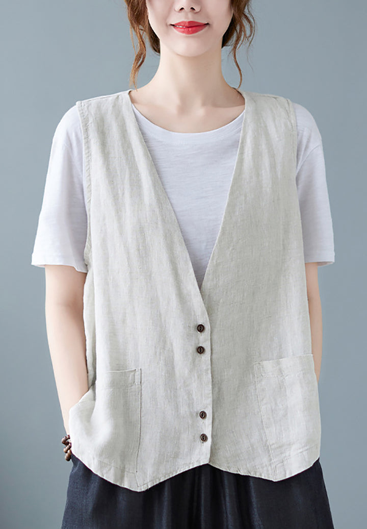 Women Linen Tailored Jacket