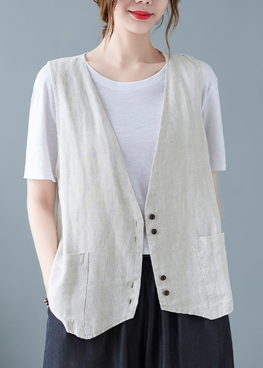Women Linen Tailored Jacket