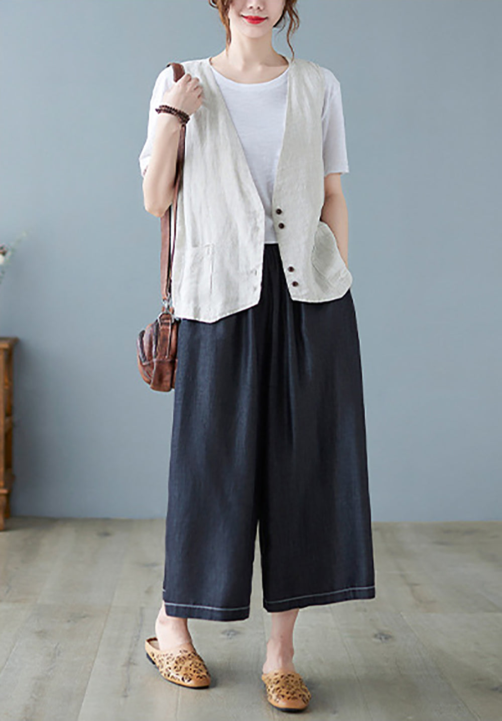 Women Linen Tailored Jacket