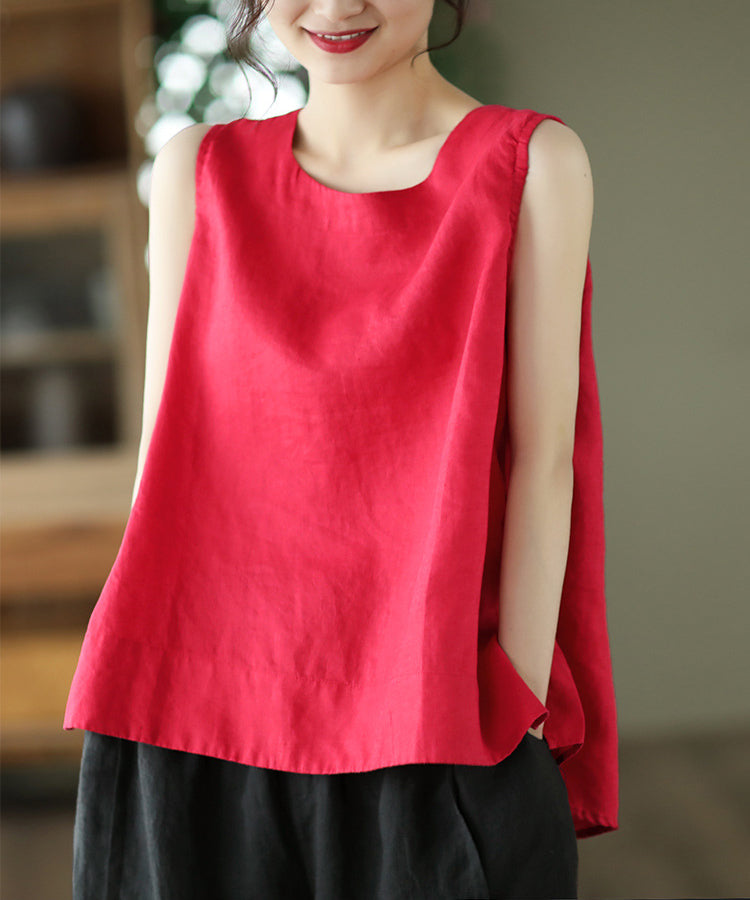 Women Cotton Sleeveless Peplum Top