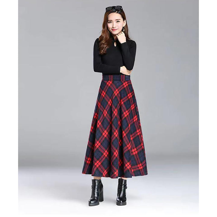 Women Printed Flared Midi Skirt