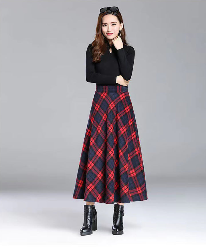 Women Printed Flared Midi Skirt