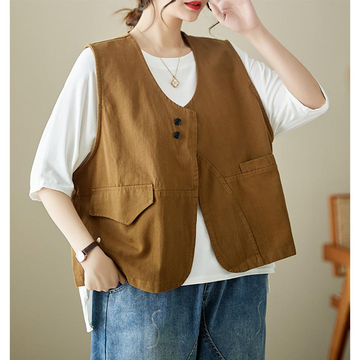 Women Outdoor Oversized Pockets Tailored Jacket