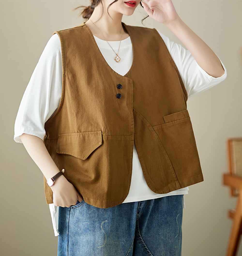 Women Outdoor Oversized Pockets Tailored Jacket
