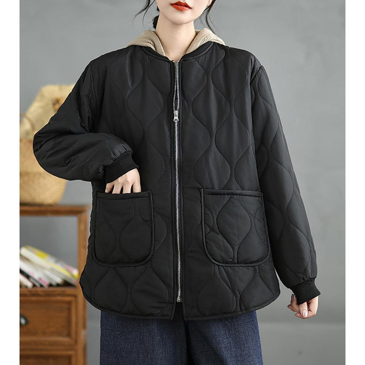 Women Stand Collar Pea Coat