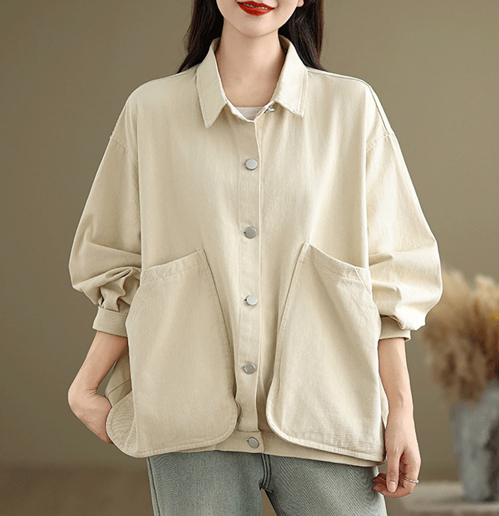 Women Cotton Shirt Style Top