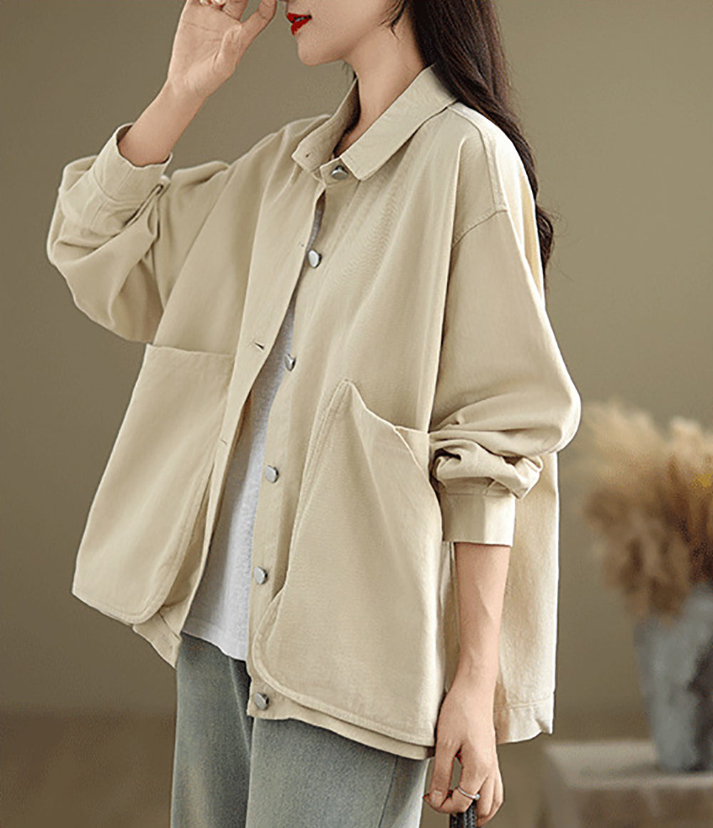 Women Cotton Shirt Style Top