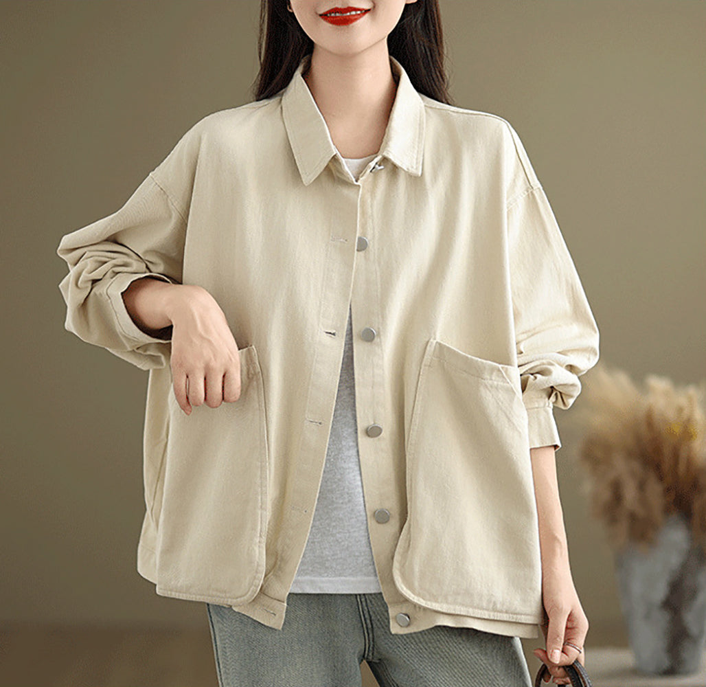 Women Cotton Shirt Style Top