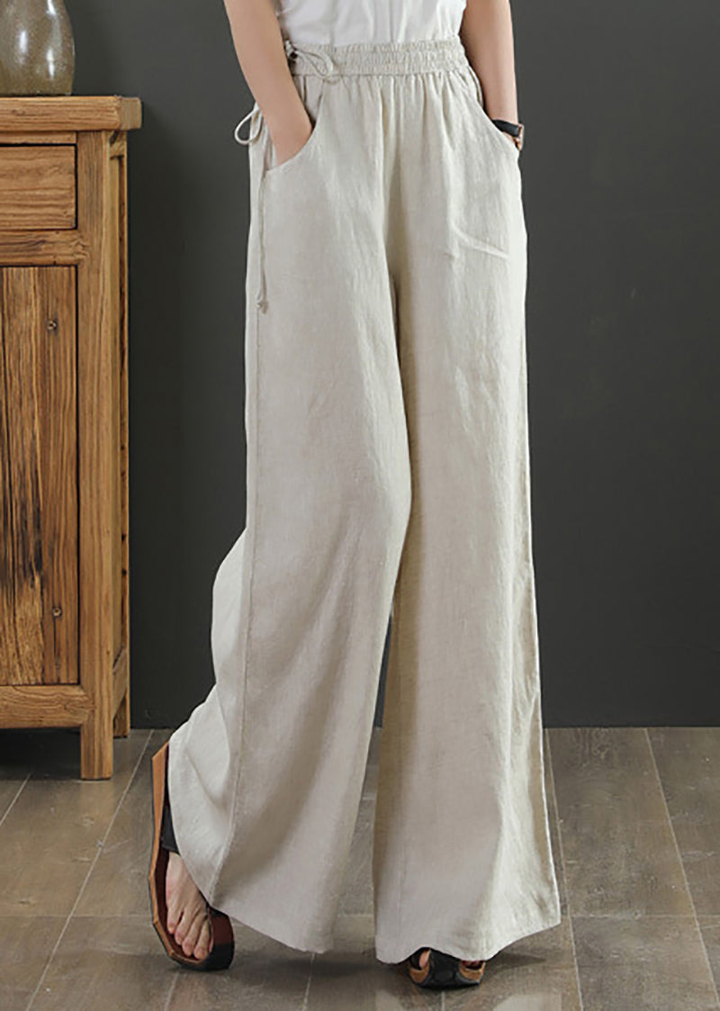 Women Loose Fit Easy Wash Wide Leg Trousers