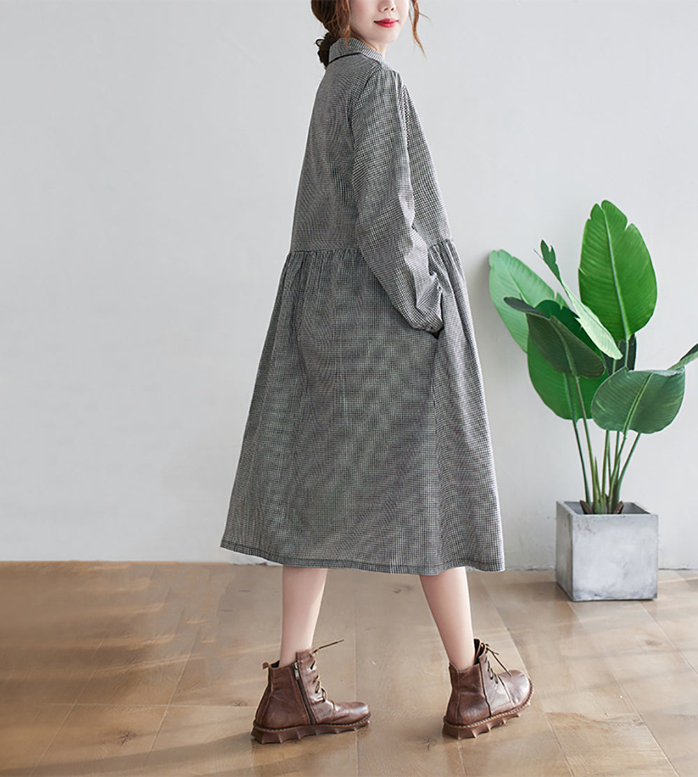 Women Solid Shirt Dress