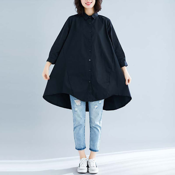 Women Solid Opaque Oversized Longline Casual Shirt