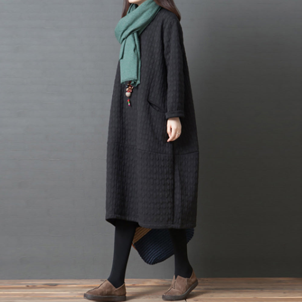 Women Solid Insulator Longline Outdoor Tailored Jacket