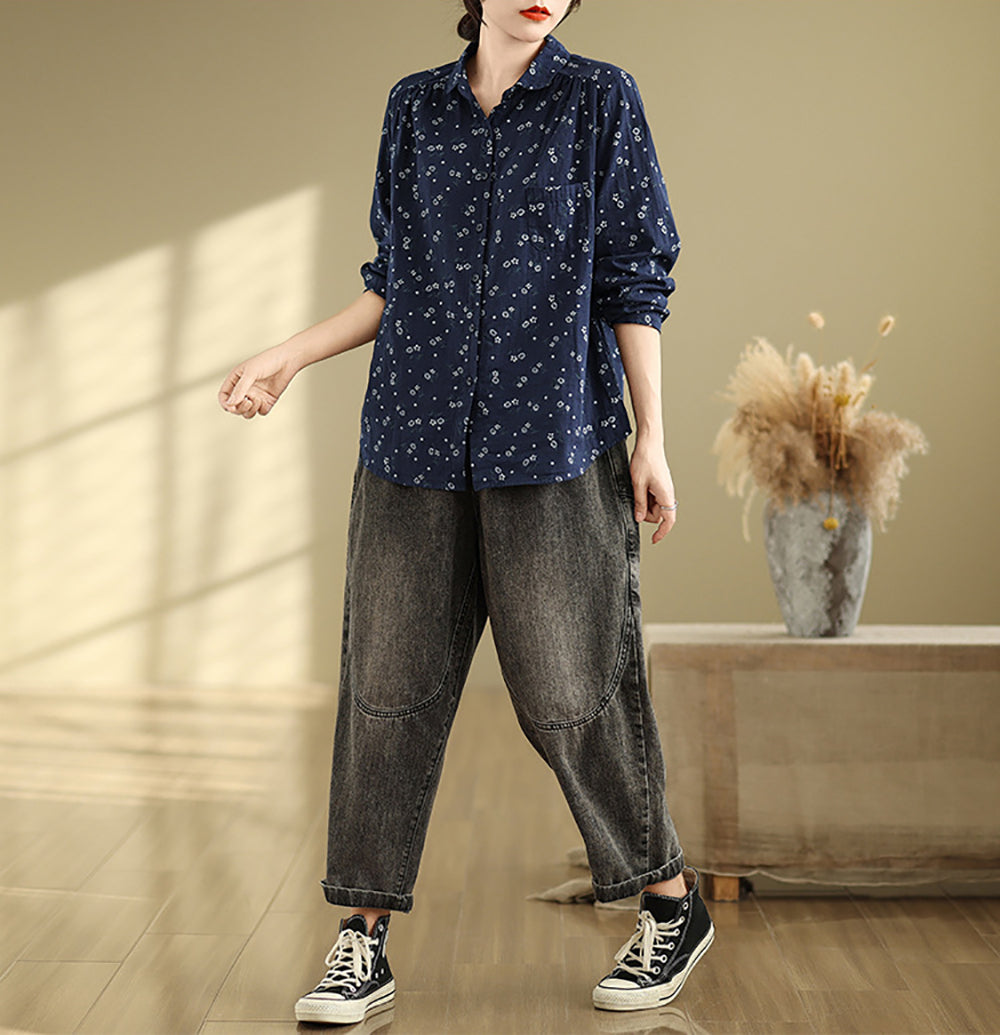 Women Regular Fit Abstract Printed Casual Shirt