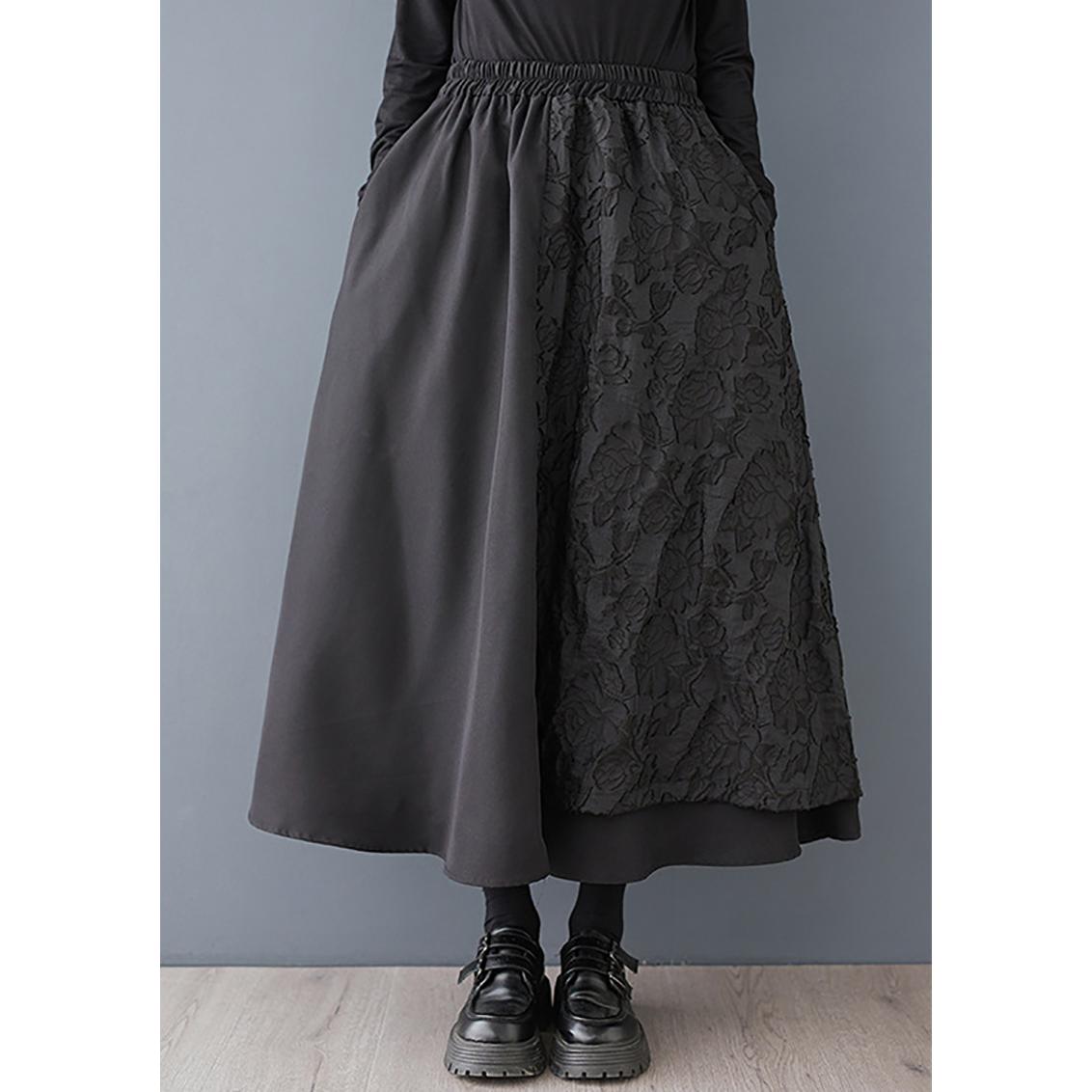 Women Self Design Flared Maxi Skirt