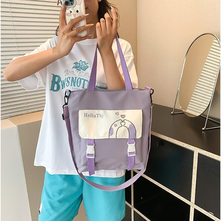 Printed Shopper Handheld Bag