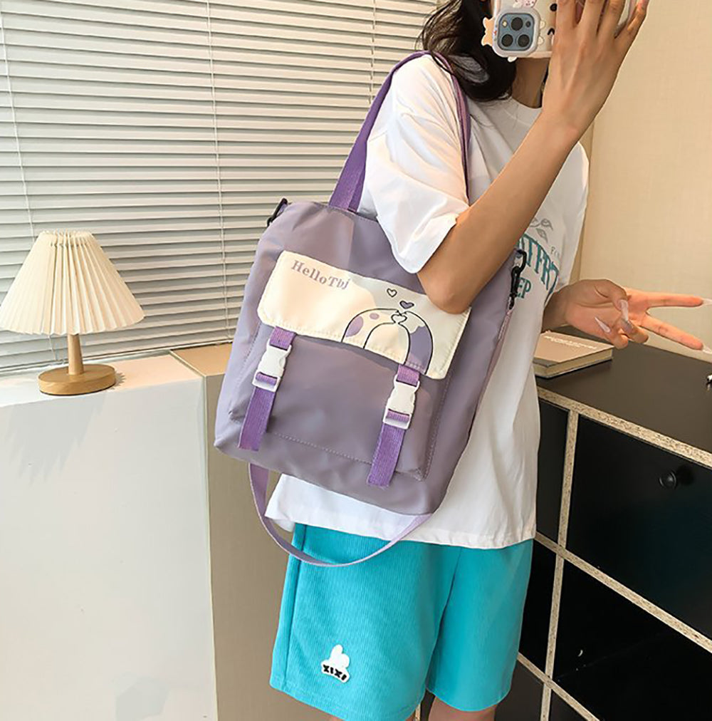 Printed Shopper Handheld Bag