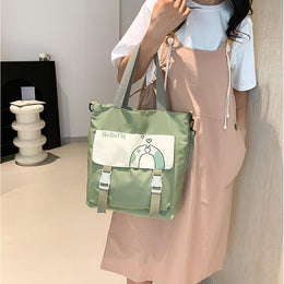 Printed Shopper Handheld Bag