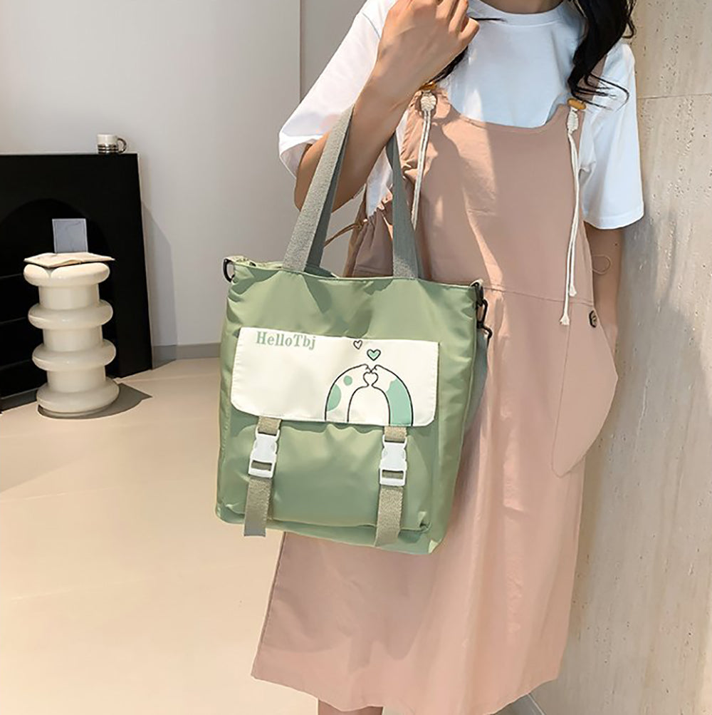Printed Shopper Handheld Bag