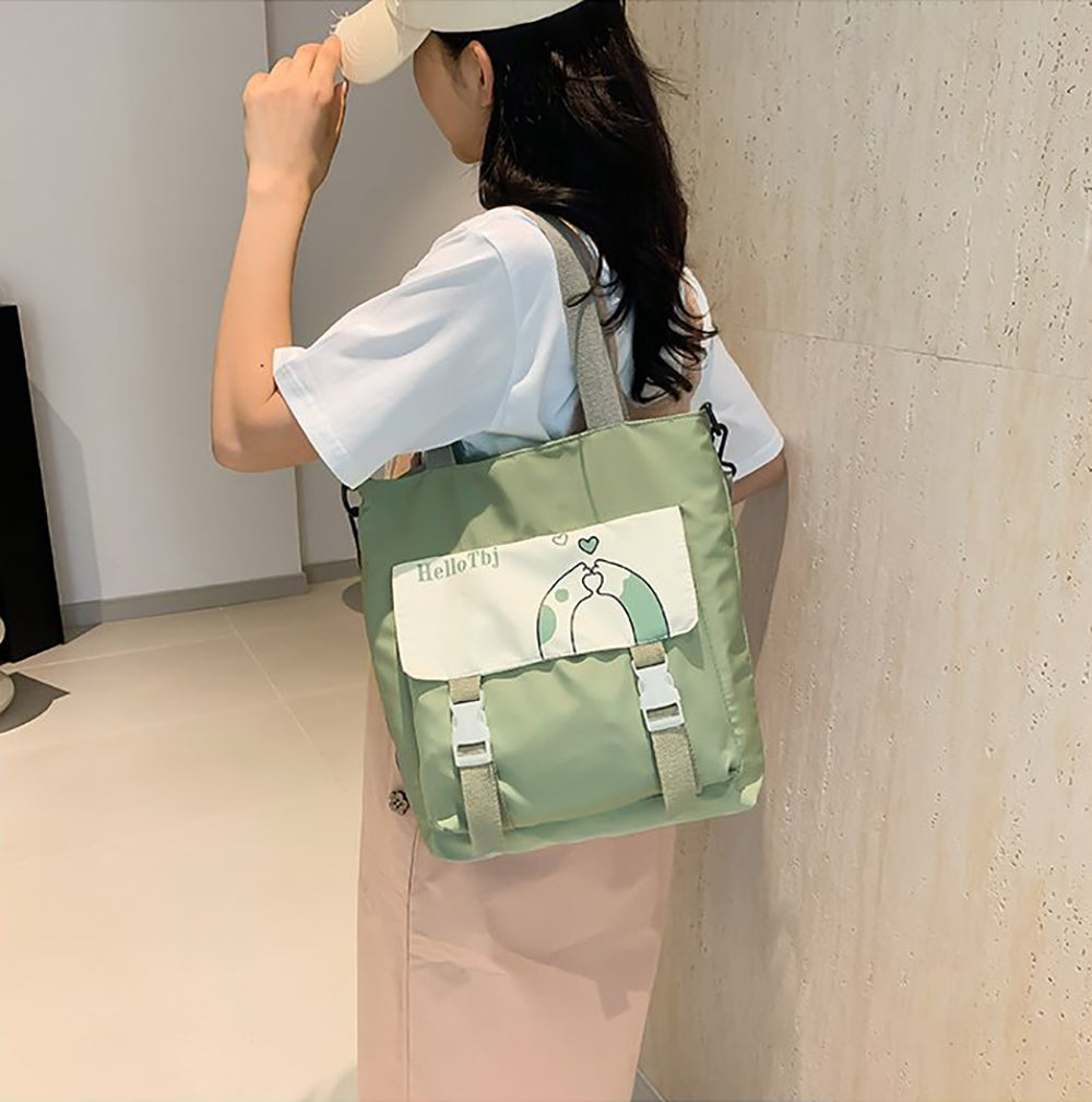 Printed Shopper Handheld Bag