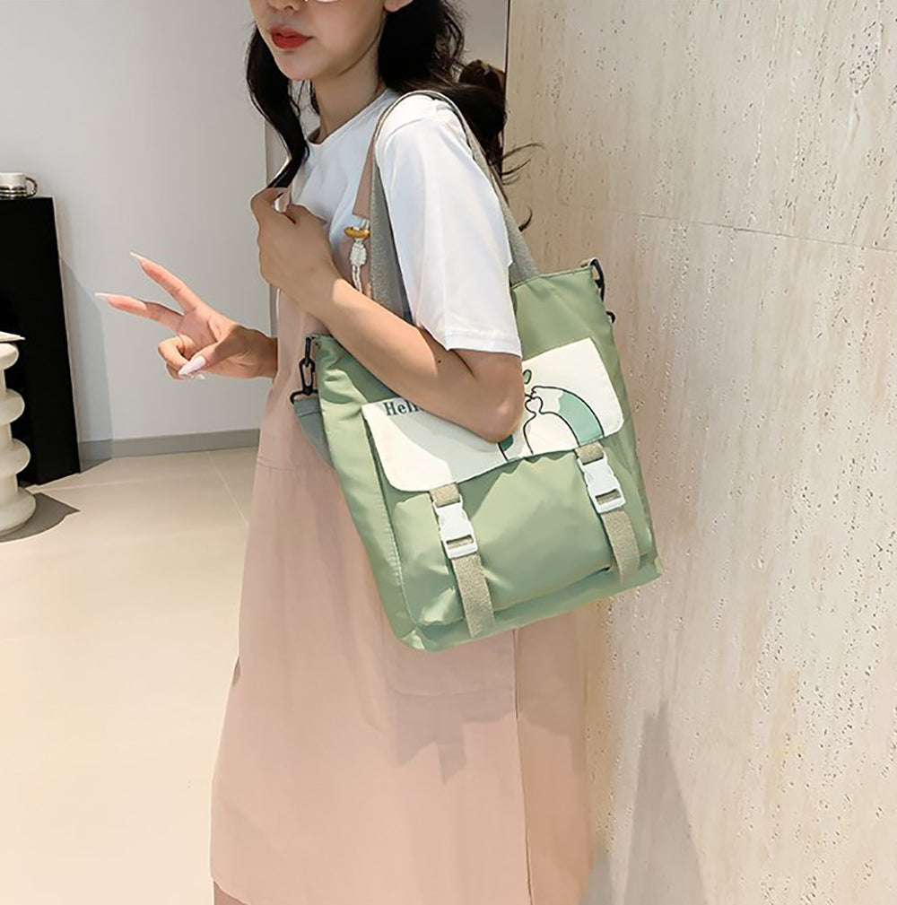 Printed Shopper Handheld Bag