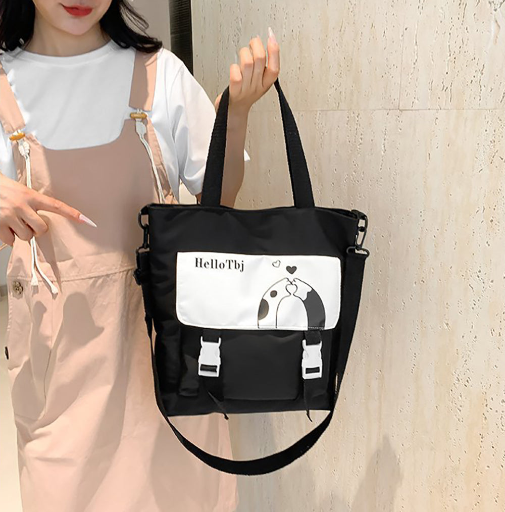 Printed Shopper Handheld Bag