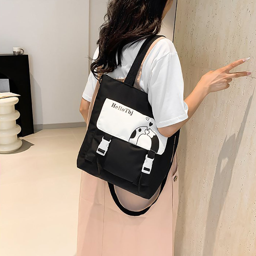 Printed Shopper Handheld Bag