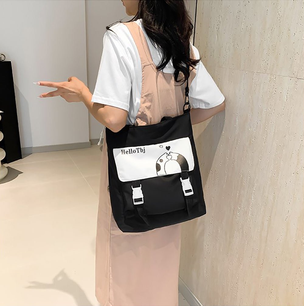 Printed Shopper Handheld Bag