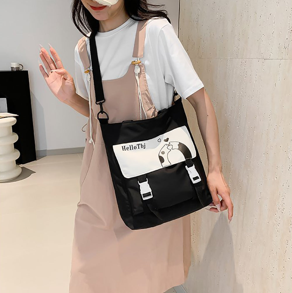 Printed Shopper Handheld Bag