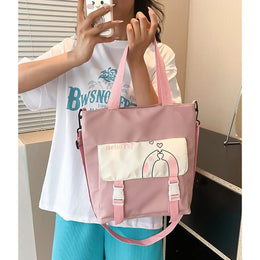 Printed Shopper Handheld Bag