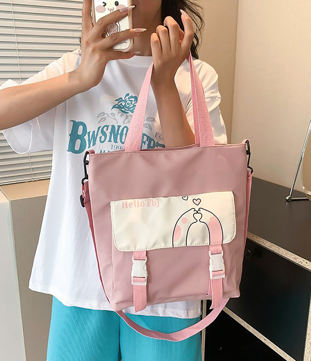 Printed Shopper Handheld Bag