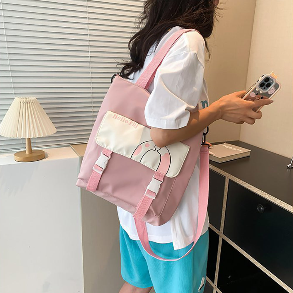 Printed Shopper Handheld Bag