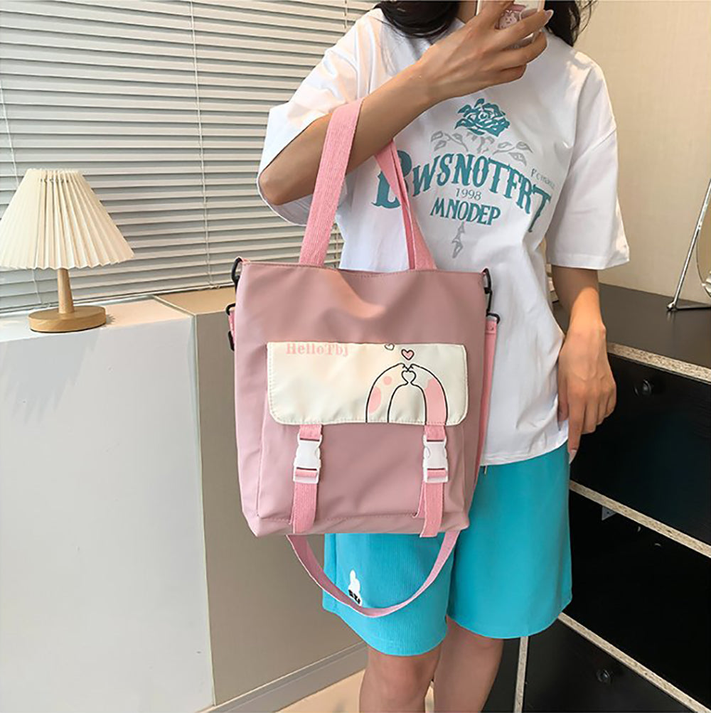 Printed Shopper Handheld Bag