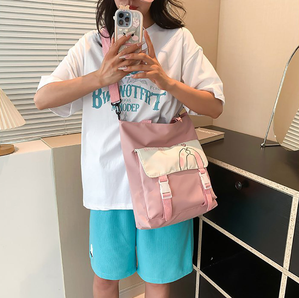 Printed Shopper Handheld Bag