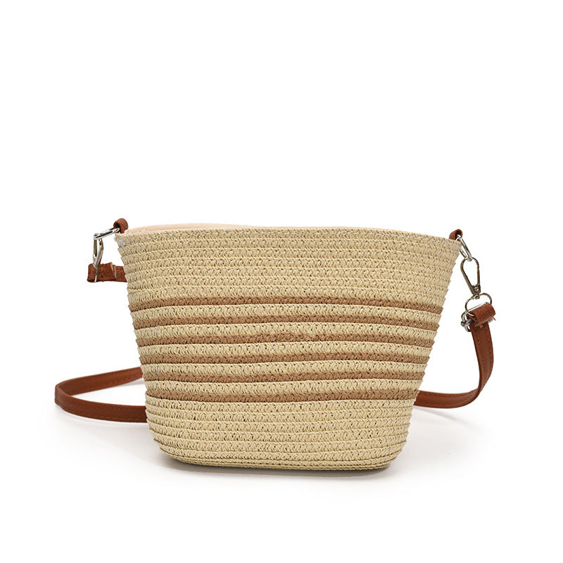 Black Textured One Handle Sling Bag
