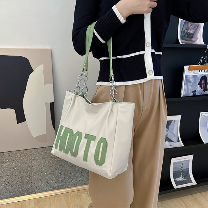 Printed PU Shopper Handheld Bag