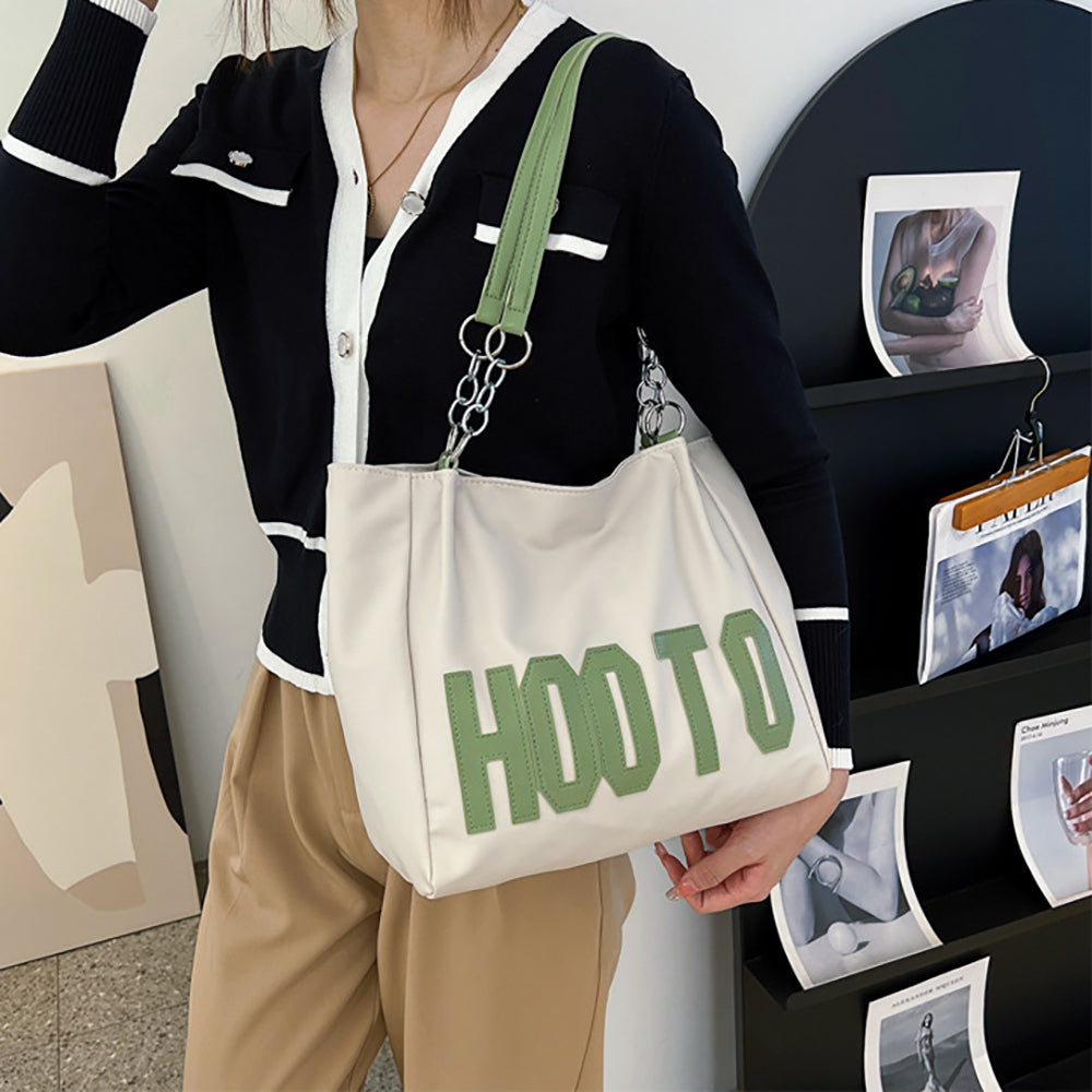 Printed PU Shopper Handheld Bag