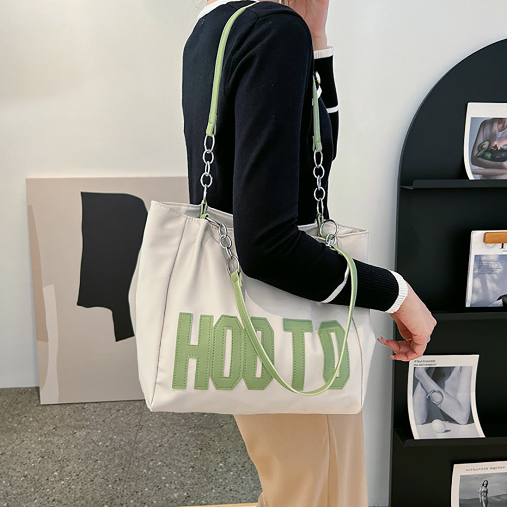 Printed PU Shopper Handheld Bag