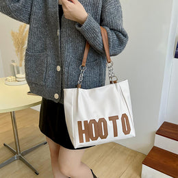Printed PU Shopper Handheld Bag