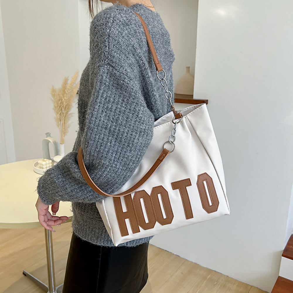 Printed PU Shopper Handheld Bag