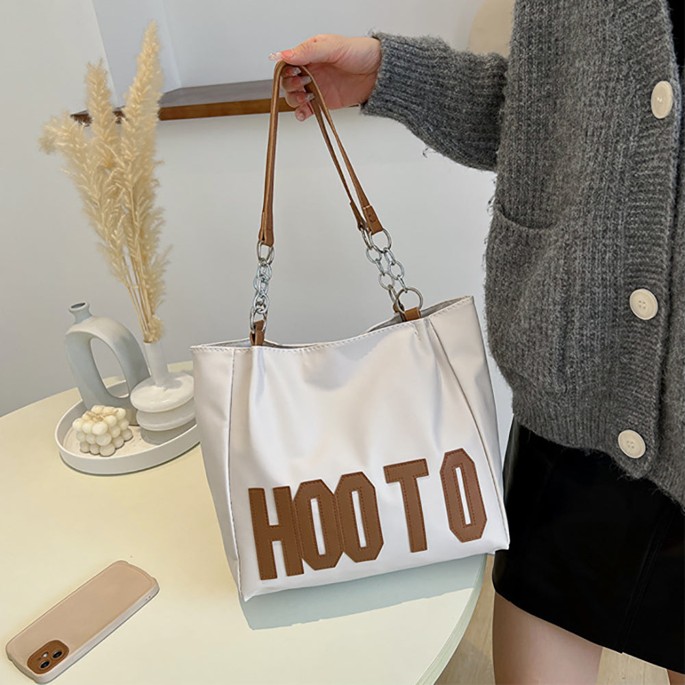 Printed PU Shopper Handheld Bag